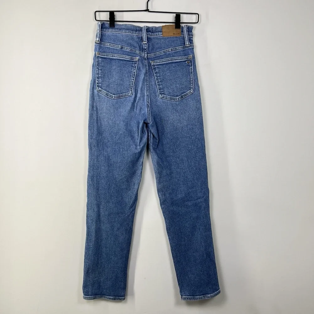 Madewell Perfect Vintage Jeans Womens‎ 25 High Rise Crop Straight Leg Denim